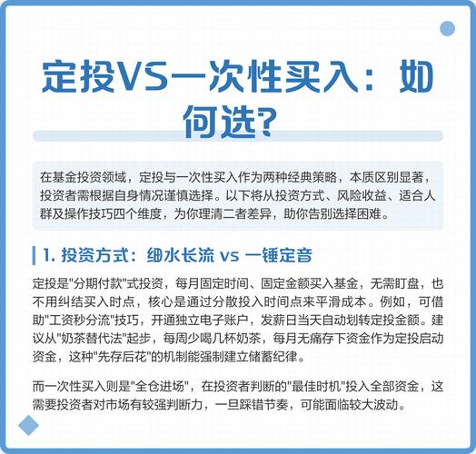 基金投资领域：定投与一次性买入的差异、优势及劣势解析？