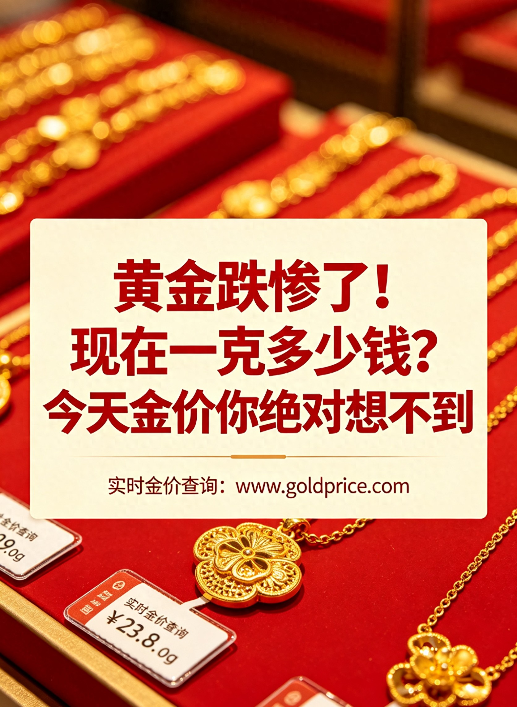黄金暴跌20%！中国纸黄金实时价格跌了多少？还能买吗？