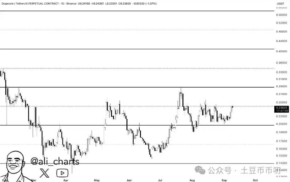 狗狗币美元价格实时行情_狗狗币涨幅_加密市场行情